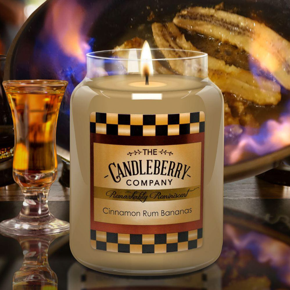 Candleberry Cinnamon Rum Banana Jar - Thumbnail 3