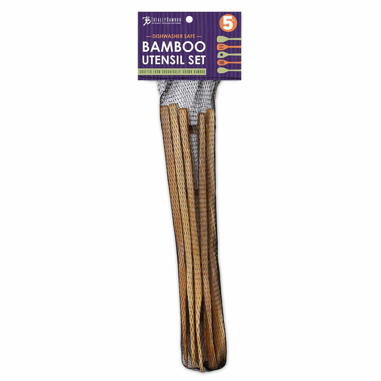 Totally Bamboo 5 Piece Bamboo Utensil Set