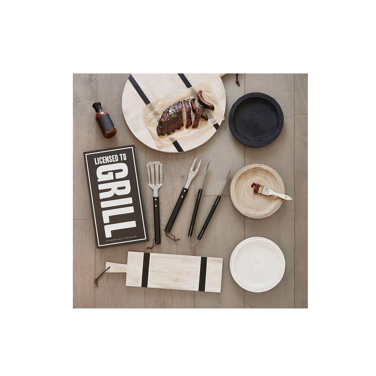 Cardboard Book Set - BBQ Tools