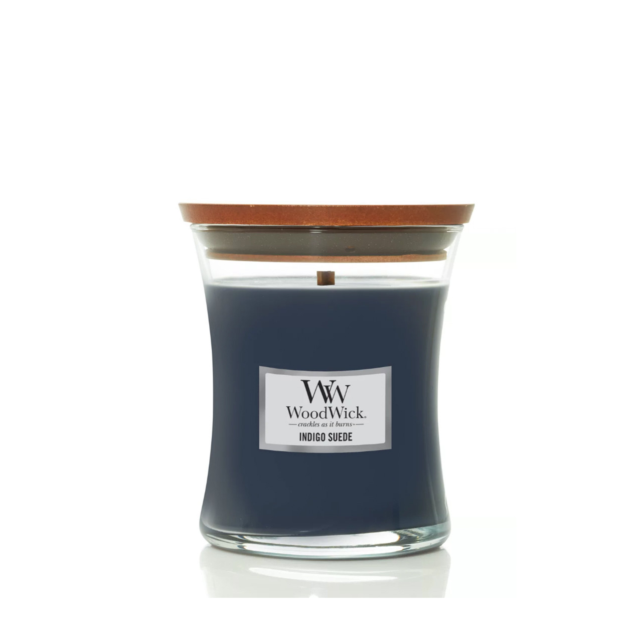 Woodwick Medium Hourglass Indigo Suede