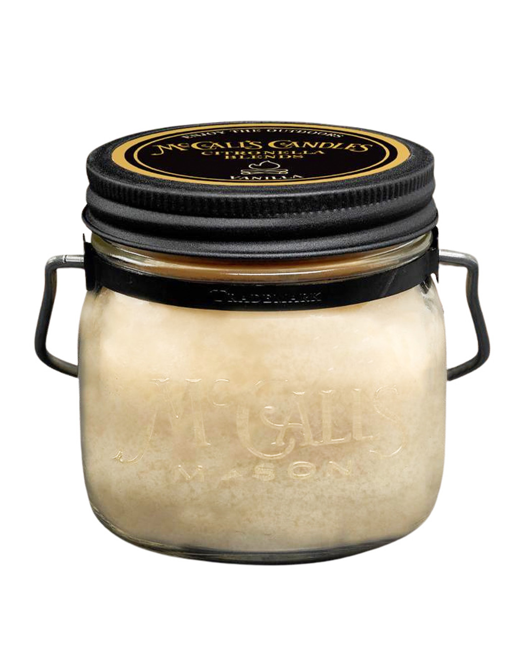 McCall's Candle Company Vanilla Citronella 16 Oz. Mason Jar