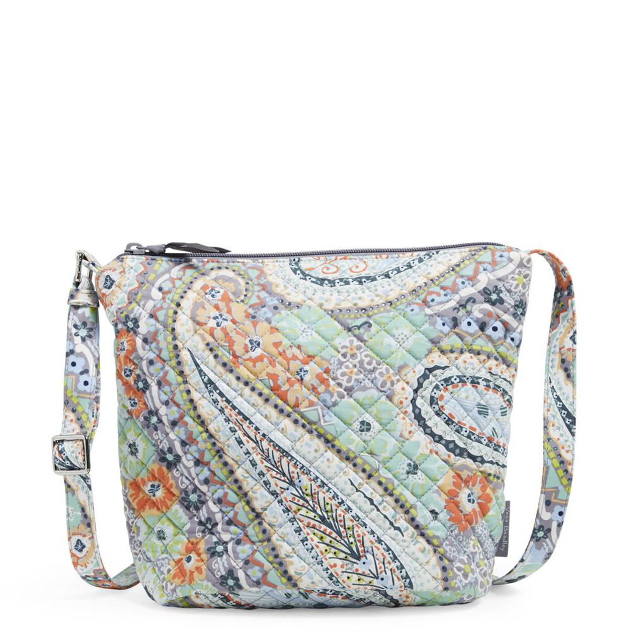 Citrus Paisley Bucket Crossbody Bag by Vera Bradley