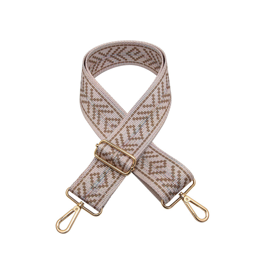 Jen & Co. Boho Taupe Guitar Strap