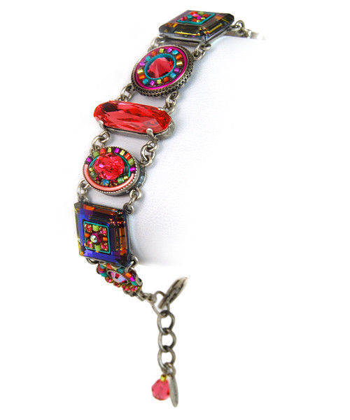 Firefly Jewelry Padparadscha La Dolce Vita Crystal Bracelet 3036