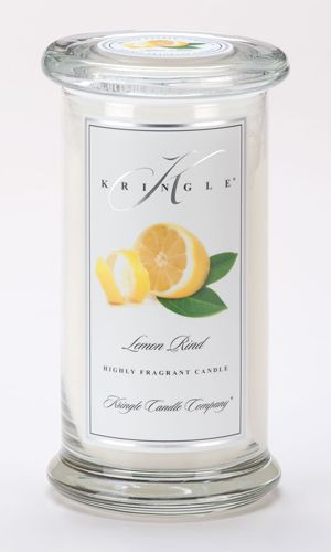 Kringle Lemon Rind Large Apothecary Jar Kringle CandleThe Lamp Stand
