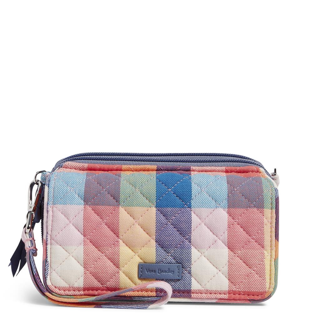Vera Bradley RFID All in One Crossbody Tropics Plaid by Vera Bradley
