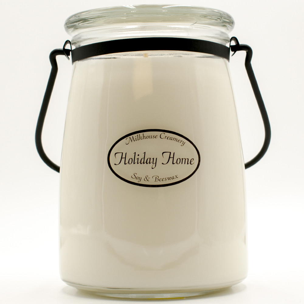 Milkhouse Candle Creamery Holiday Home 22 oz. Butter Jar by Milkhouse