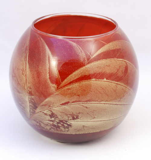 4" Cinnamon Esque Polished Globe Candle