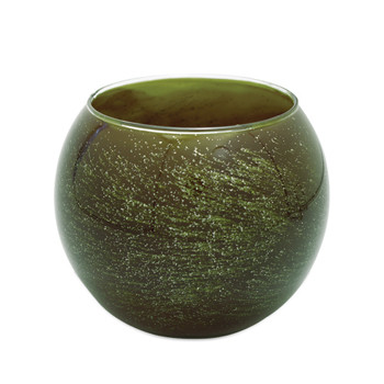 4" Olive Galaxy Polished Globe Candle