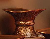 Copper Pedestal Large Cylinder for Comfort Candle