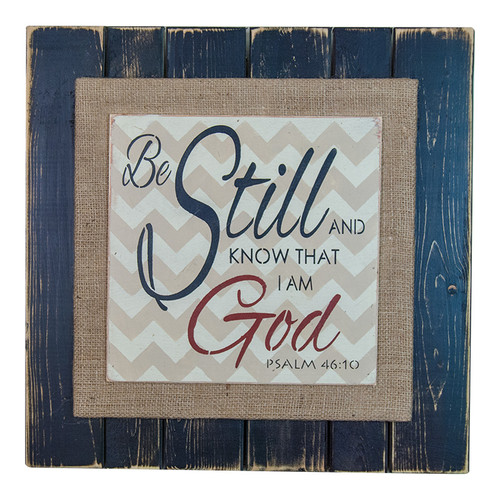 Psalm 46:10 Midnight Hues Sign by Pine Designs