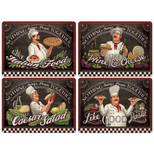 Set of 4 Chef&apos;s Specials Placemats by Pimpernel