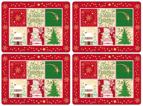Set of 4 Christmas Blessing Placemats by Pimpernel