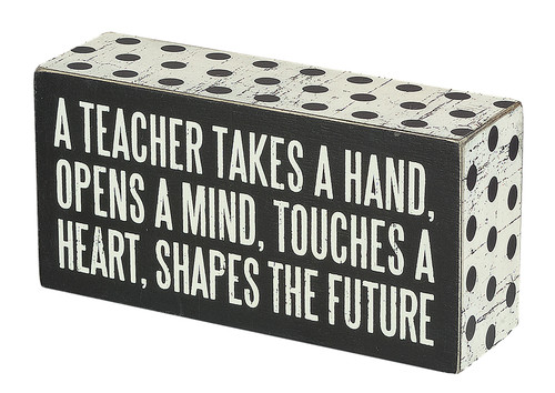 A Teacher Box Sign - Primitives by Kathy