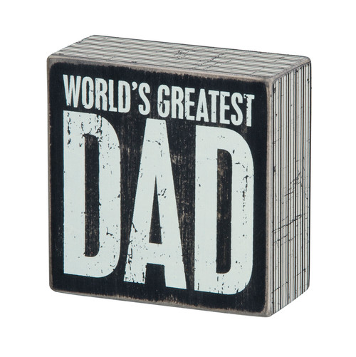 Greatest Dad Box Sign - Primitives by Kathy
