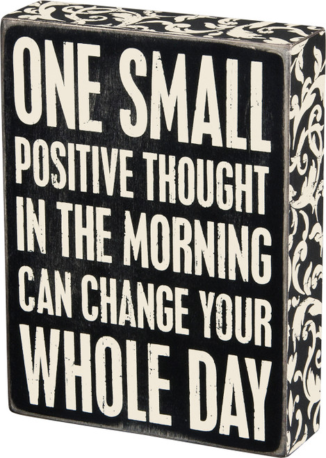 Positive Thought Box Sign - Primitives by Kathy
