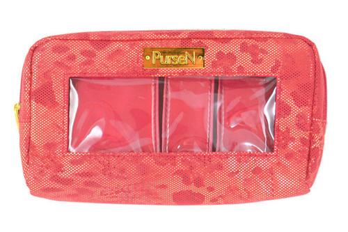 Metallic Red Classic Make-Up Case by PurseN