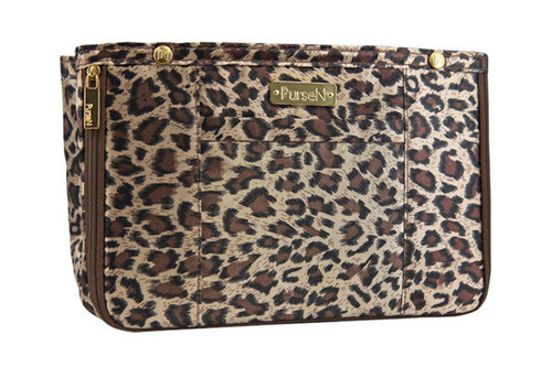 Medium Leopard and Hot Pink Organizer Insert by PurseN