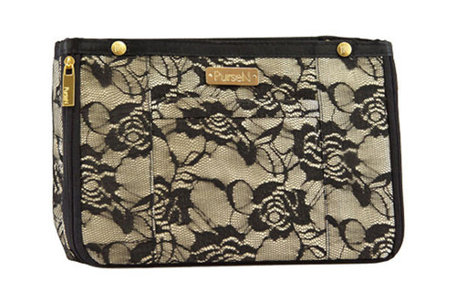 Small Nude with Black Lace Organizer Insert by PurseN