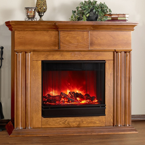 Abigail Electric-Oak-Fireplace by Real Flame