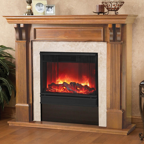 Alexandria Electric-Oak- Fireplace by Real Flame