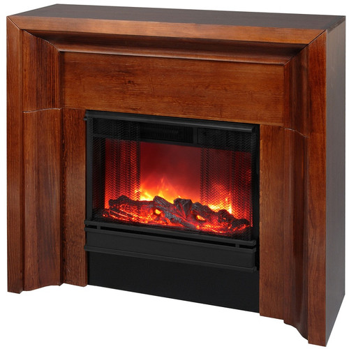 Metropolitan Electric-Mahogany-Fireplace by Real Flame