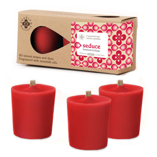 Seduce (Patchouli & Anise) Seeking Balance 3-Pack Votive Root Candle