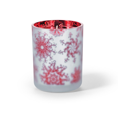 Candy Cane 16 oz. Holiday Shimmer Glass Candle by Root