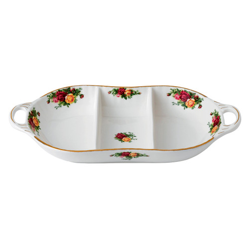 Available Early July - Old Country Roses Divided Server by Royal Albert - Special Order
