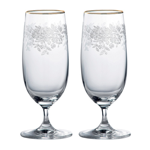 Old Country Roses Iced Beverage Glass - Set of 2- by Royal Albert