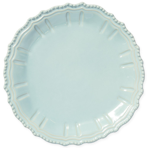 Vietri Incanto Stone Aqua Baroque Round Platter