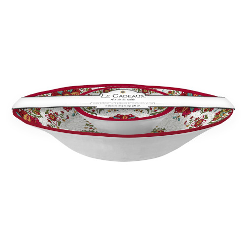 Allegra Red Chip & Dip Set by Le Cadeaux