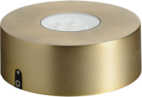 Gold Finish Rechargeable LED Mini Stand With Timer by Simon Pearce