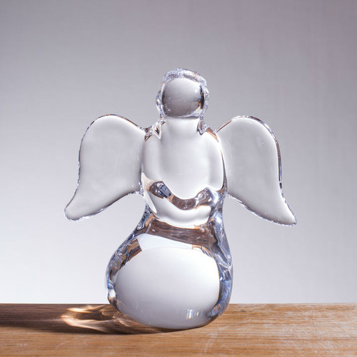 Medium Decorative Glass Angel by Simon Pearce