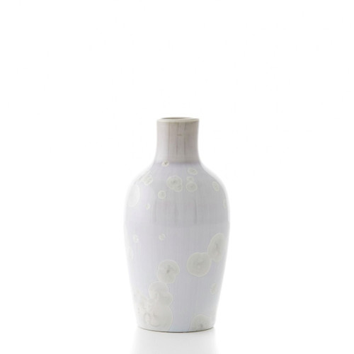 PURE Contour Crystalline Candent White Bud Vase by Simon Pearce