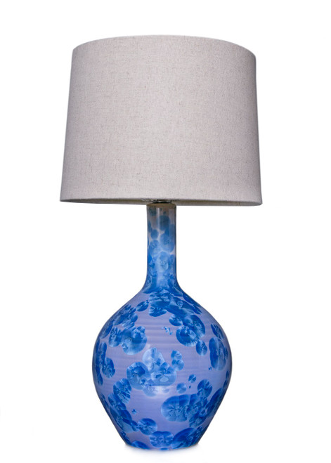 PURE Crystalline Cobalt Small Warren Lamp by Simon Pearce