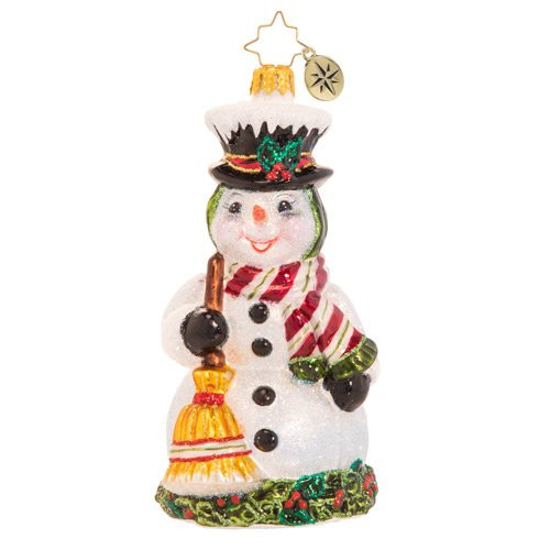 Happy in Holly Snowman Ornament by Christopher Radko
