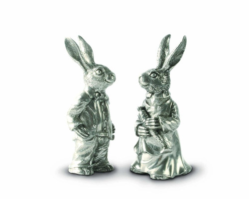 Rabbits Dressed Salt & Pepper Set by Vagabond House