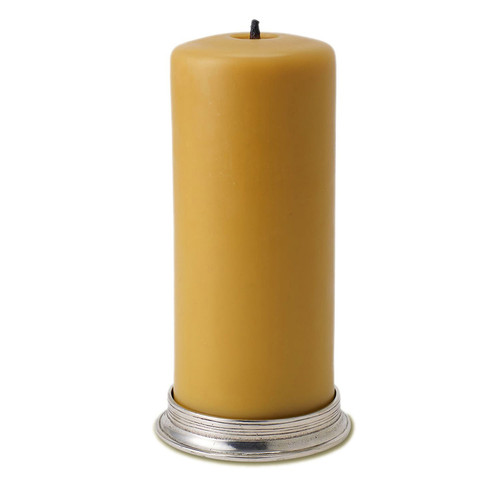 Medium Pillar Candle Base by Match Pewter