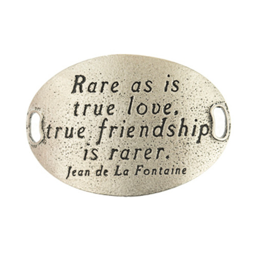 True Friendship - Trousseau Silver Sentiment - Lenny & Eva