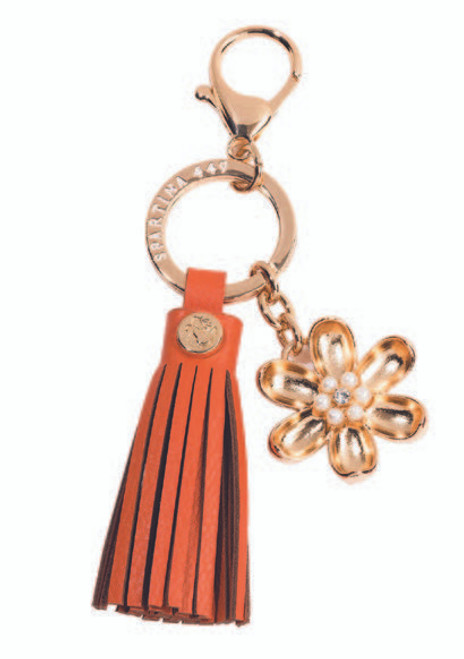 Blossom Tassel Orange Keychain - Oh So Witty by Spartina 449