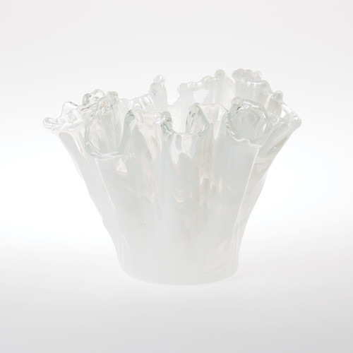 Vietri Onda Glass Organic Vase