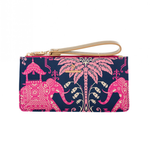 Retreat Pink Elephant East West Wristlet by Spartina 449