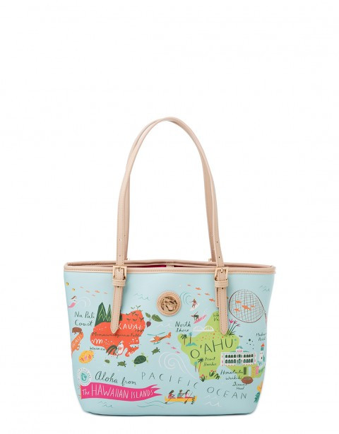 Hawaiian Islands Small Tote - Oh So Witty by Spartina 449