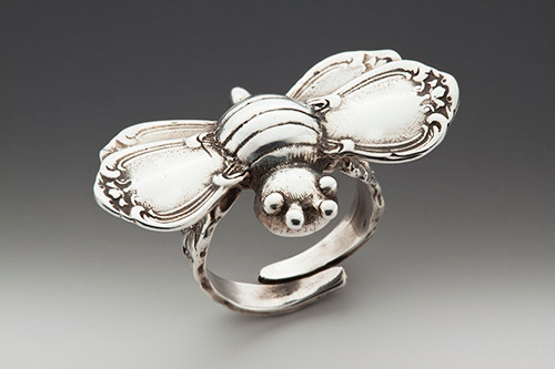 Bumble Bee Spoon Ring