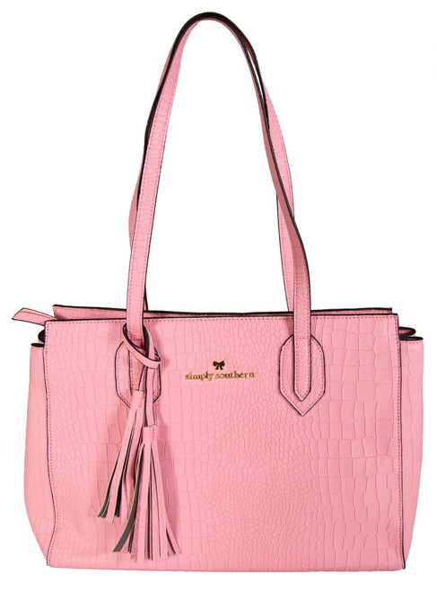 Pink Leather Purse by Simply Southern