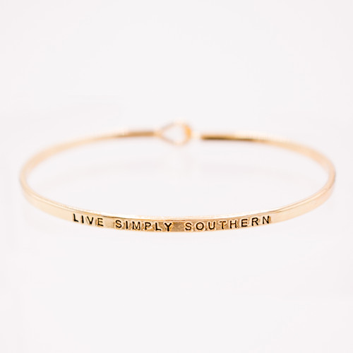 Live Simply Southern Statement of Happiness Bangle by Simply Southern
