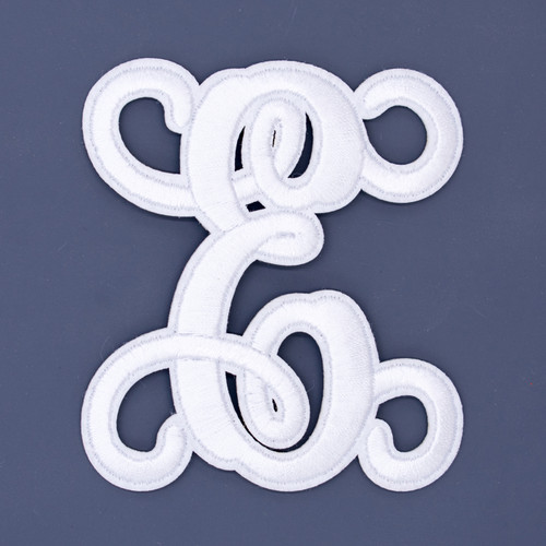 Letter "E"  White Monogram by Simply Southern