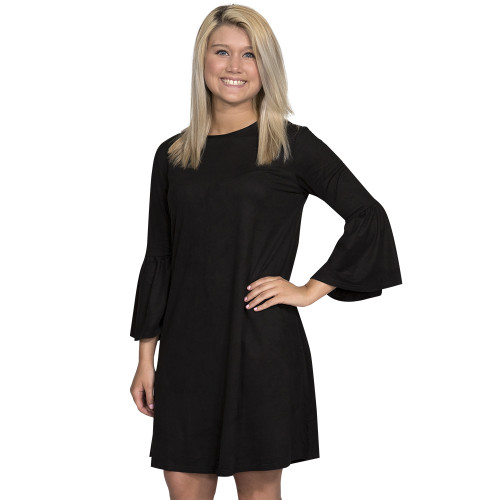 Small Black Charlotte Long Sleeve Tunic by Simply Southern