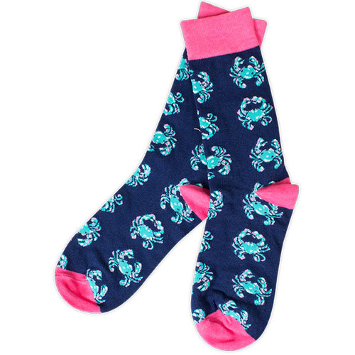 Crab Preppy Sock by Simply Southern